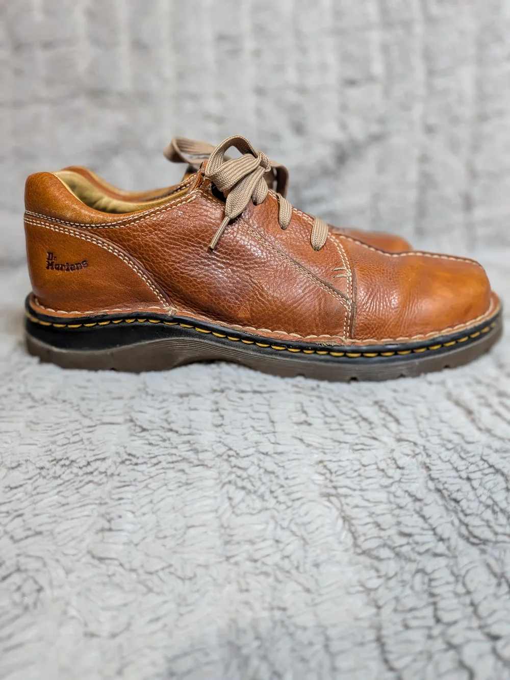 Dr. Martens Men's Brown Leather Casual Lace-Up Shoe Men Size 10